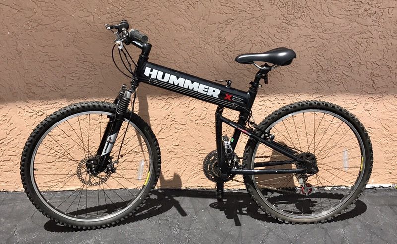 Hummer folding mountain bike. Montague military technology for