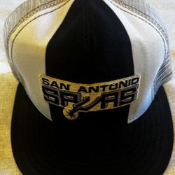 San Antonio Spurs Hat Cap AJD Lucky Stripe Snapback Vintage