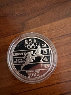 commemorative dollar 1995 Olympic silver commemorative dollar