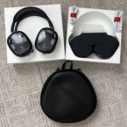 Apple AirPods Max USB-C Midnight w/ Waterfield Leather & AppleCare +