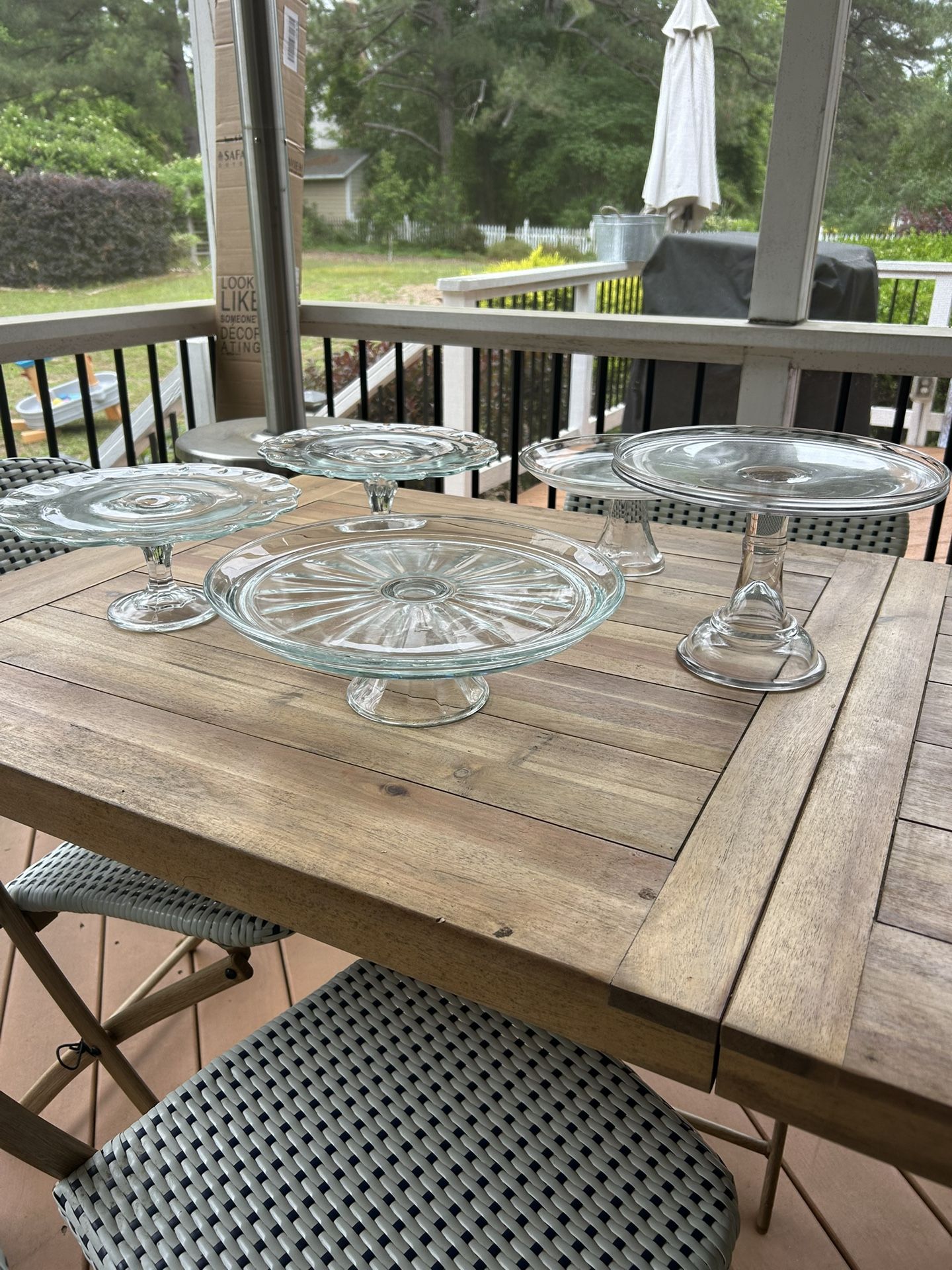Glass Cake Stands
