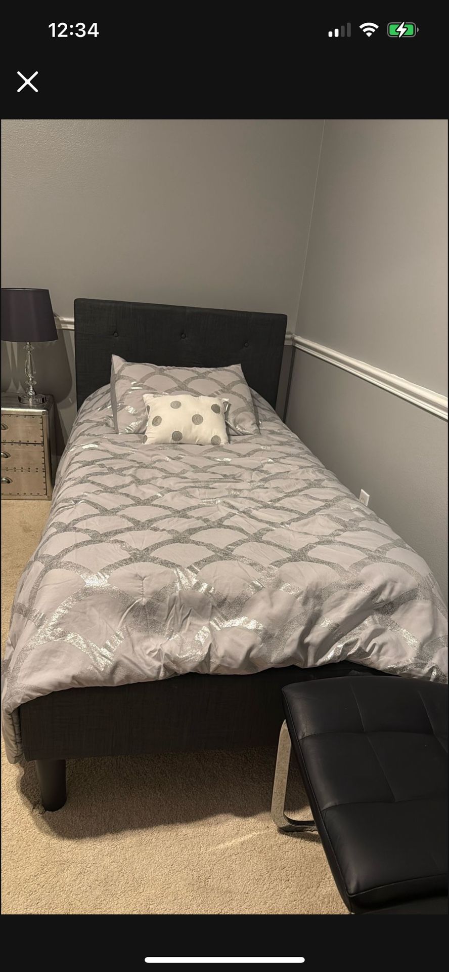Twin Bed With Mattress