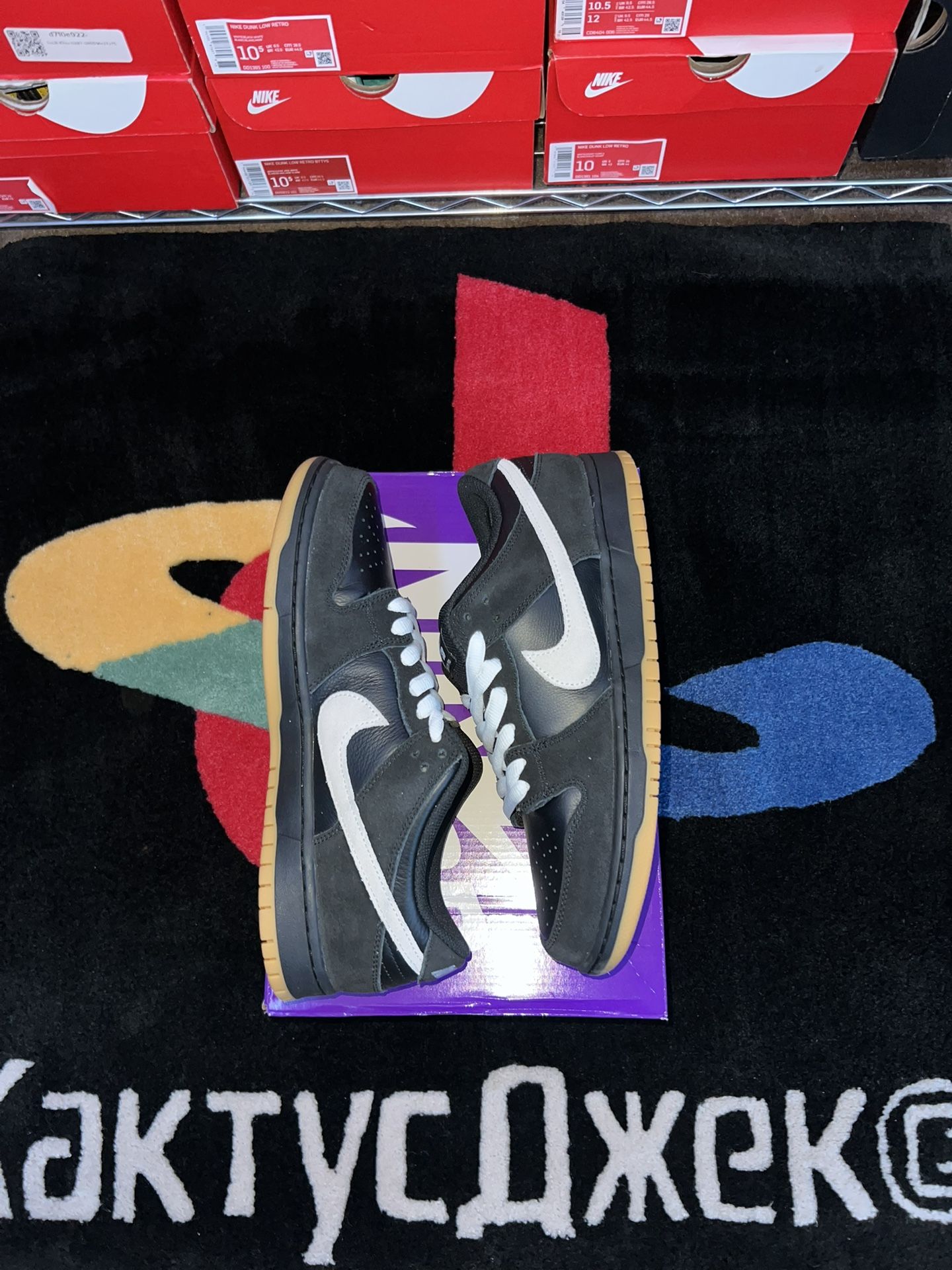 Nike Dunk Low Pro SB Black White Gum