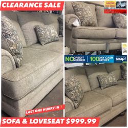 SOFA & LOVESEAT SET $999.99 ( LAST ONE ) 🏃‍♀️ 