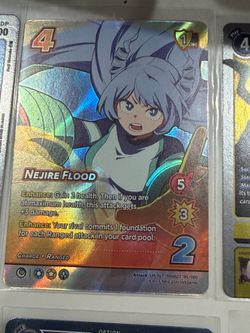 Nejire Flood UR-ALT Holo Trading Card MHA07 95/180