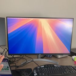 LG UHD 32” with speaker and Freesync