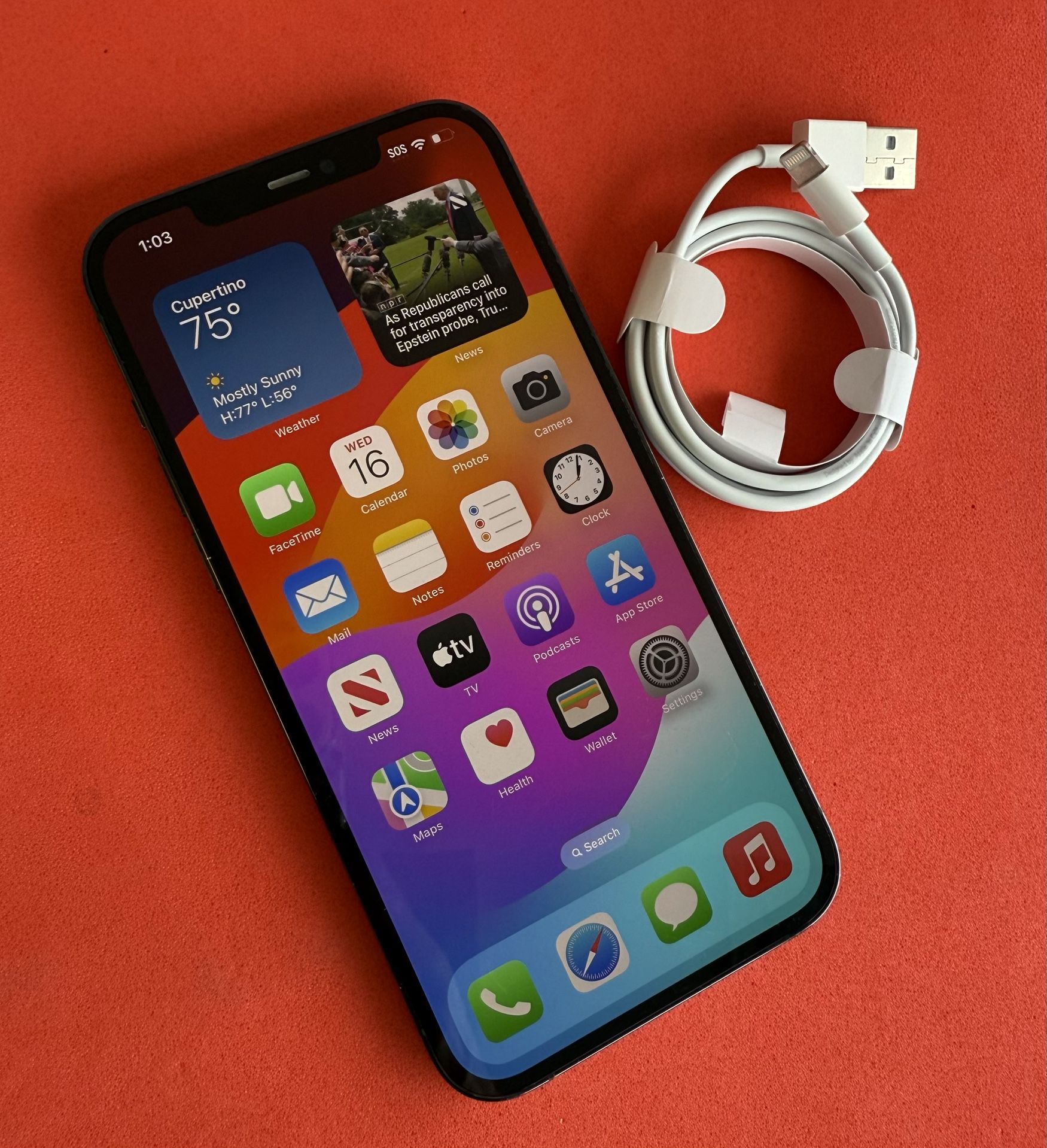 iPhone 12 Pro Max 128gb (Blue) Metro T Mobile Battery 100%