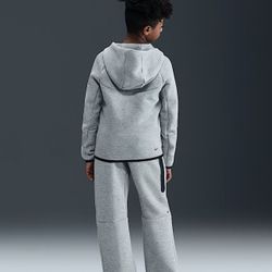 Nike NSW Tech Fleece Big Kids Full-Zip Hoodie HV5867-063 Pants HV5869-063 Medium