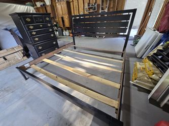 King bed frame and dresser