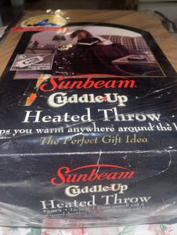Sunbeam Heated Cuddle Up Heated Throw 50x60 Inches 