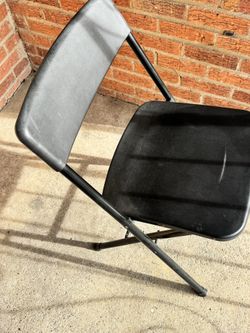 Black chair foldable