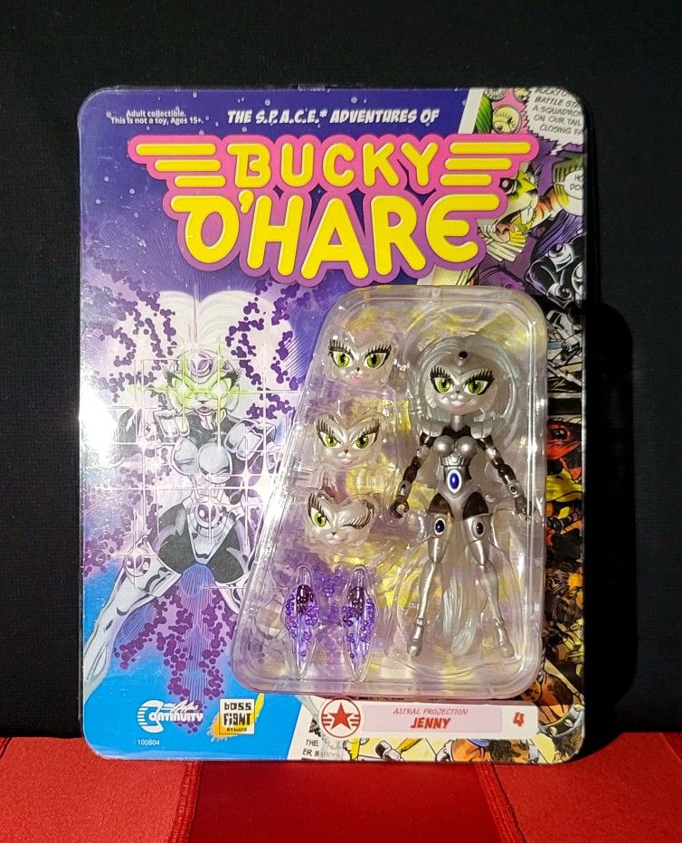 🐱Bucky O'Hare figure from The Search for Adventures of Bucky O'Hare. Jenny (Astral Projection) Action Figure (retrotoys)