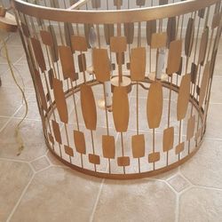 Vintage Xlarge hanging light 29.5" Tall X 25"