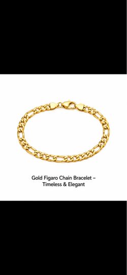 Gold Figaro Chain Bracelet