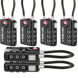 Travel Sentry 6 Pack Luggage Locks Tsa Approved