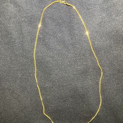 925 STERLING SILVER GOLD PLATED MINI CUBAN CHAIN