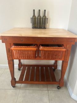 Bar cart with storage