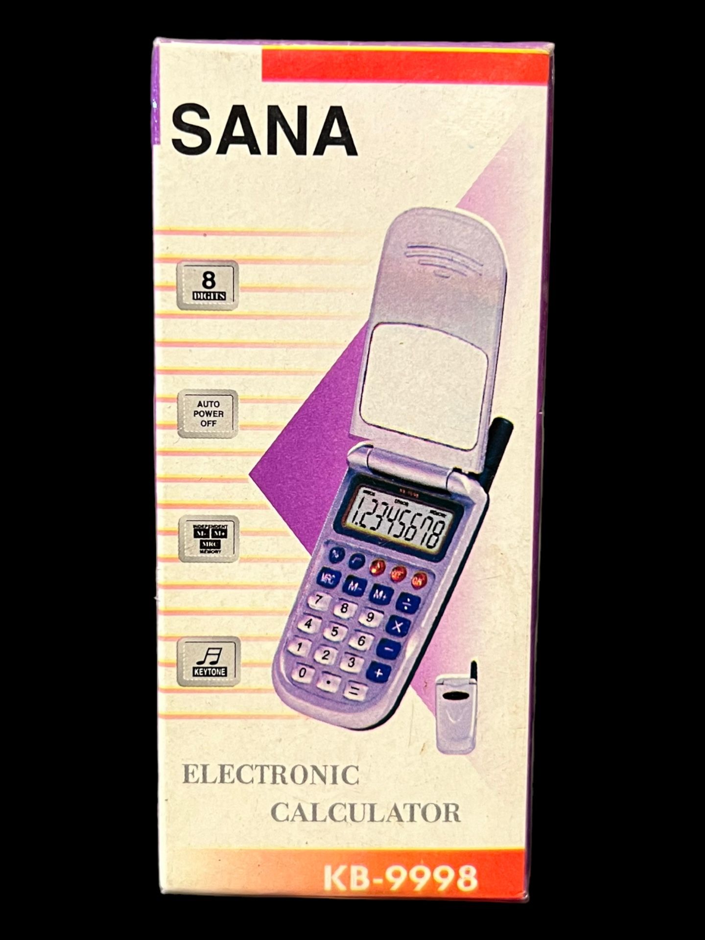 New Vintage Toy Cellular Phone Realistic calculator Sound Pocket Flip Cell light pink