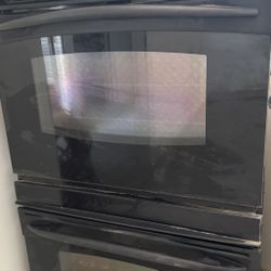 GE Profile 30” Double Wall Oven And  GE Microwave 