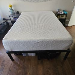 Full Size Memory Foam Mattress & Frame