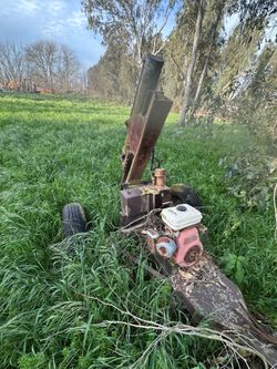 Vintage log cutter