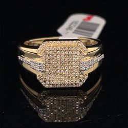 10KT Yellow Gold Diamond Ring 5.70g .35CTW Size 10 182248/11