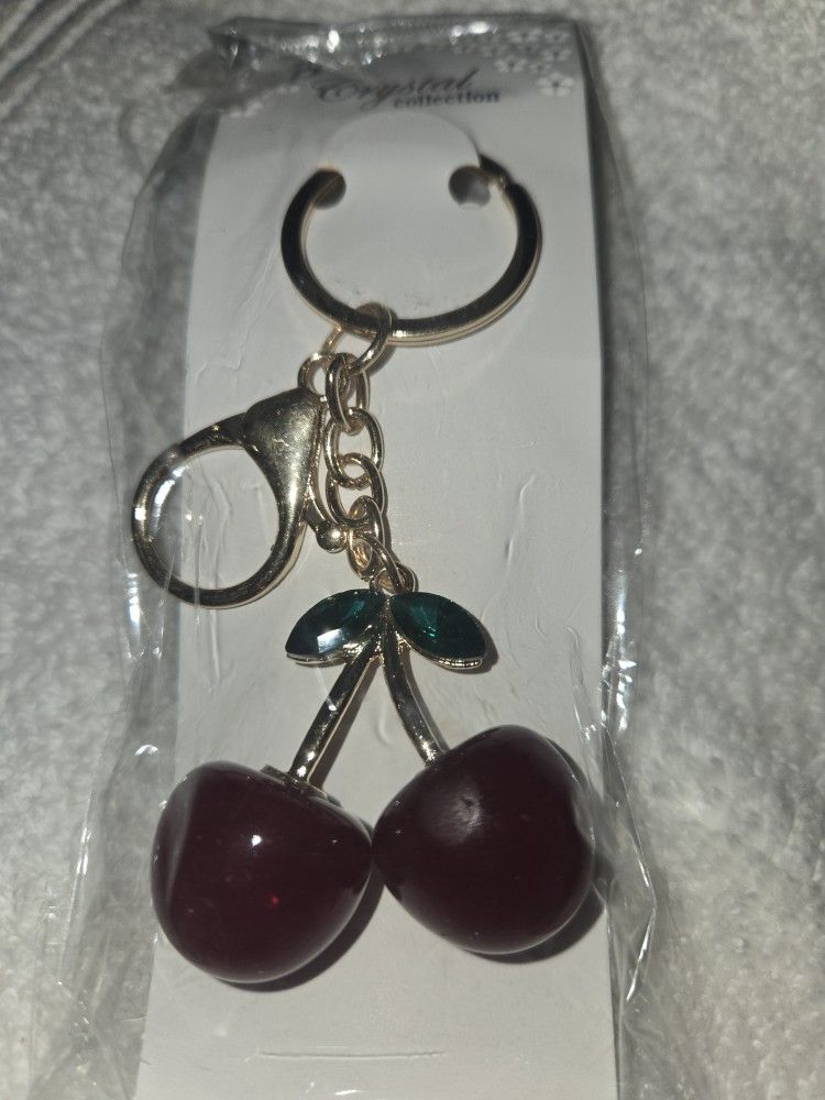Cherries Keychain
