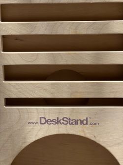 DeskStand Wooden Standing Desk Converter / Laptop Stand – Birch Plywood