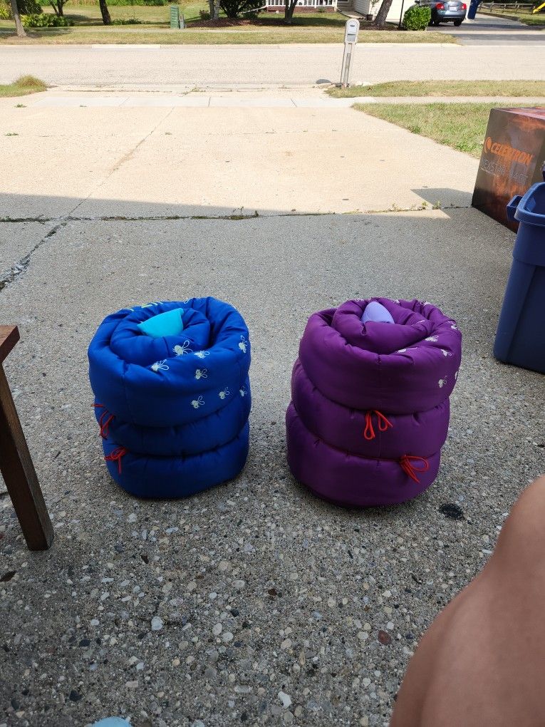 Coleman Kids Sleeping Bags (Purple and Blue)