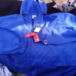Champion Wind Breaker  (True Blue Size M) Unisex.