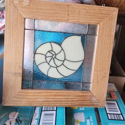 Stained Glass Nautilus Art