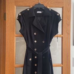 Dress/ Black Double Breasted Calvin Klein Dress