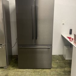 Bosch Matte Black French Door Refrigerator