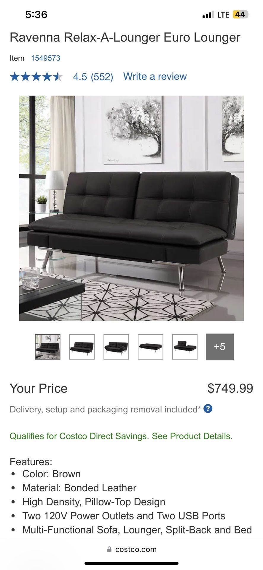 Ravenna Relax-A-Lounger Euro Lounger