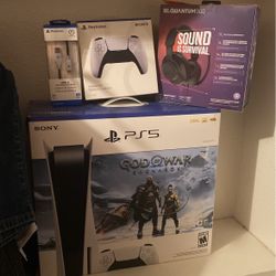 PS5 Brand New In Box With Jbl Headset And An Extra Controller 