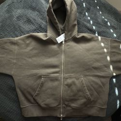 New Abercrombie Cropped Zip Up Jacket 