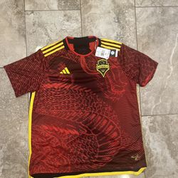 NWT Adidas Seattle Sounders Jersey 23/24 Away Authentic Bruce Lee Soccer Size 2x  