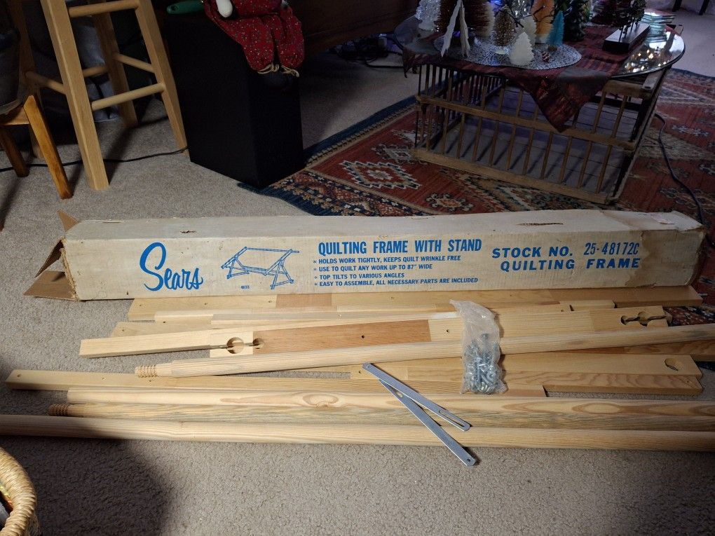 Sears Quilting Frame With Stand