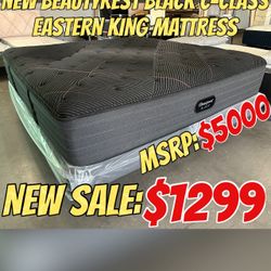 NEW BEAUTYREST BLACK C-CLASS EASTERN KING MATTRESS