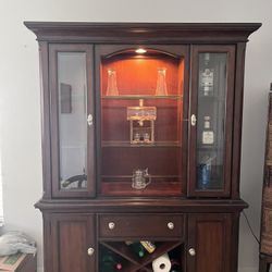 Wood and Glass Cabinet
