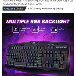 Gaming Keyboard With Mouse And Mouse Pad New In Original Box