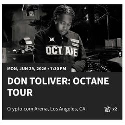 Don Toliver Octane Tour Tickets 