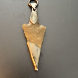 Arrow Head Wrapped In Silver