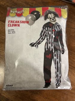Spirit Freakshow Clown Halloween Costume Adult XL