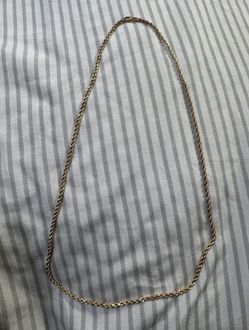 Gold rope and figaro chains