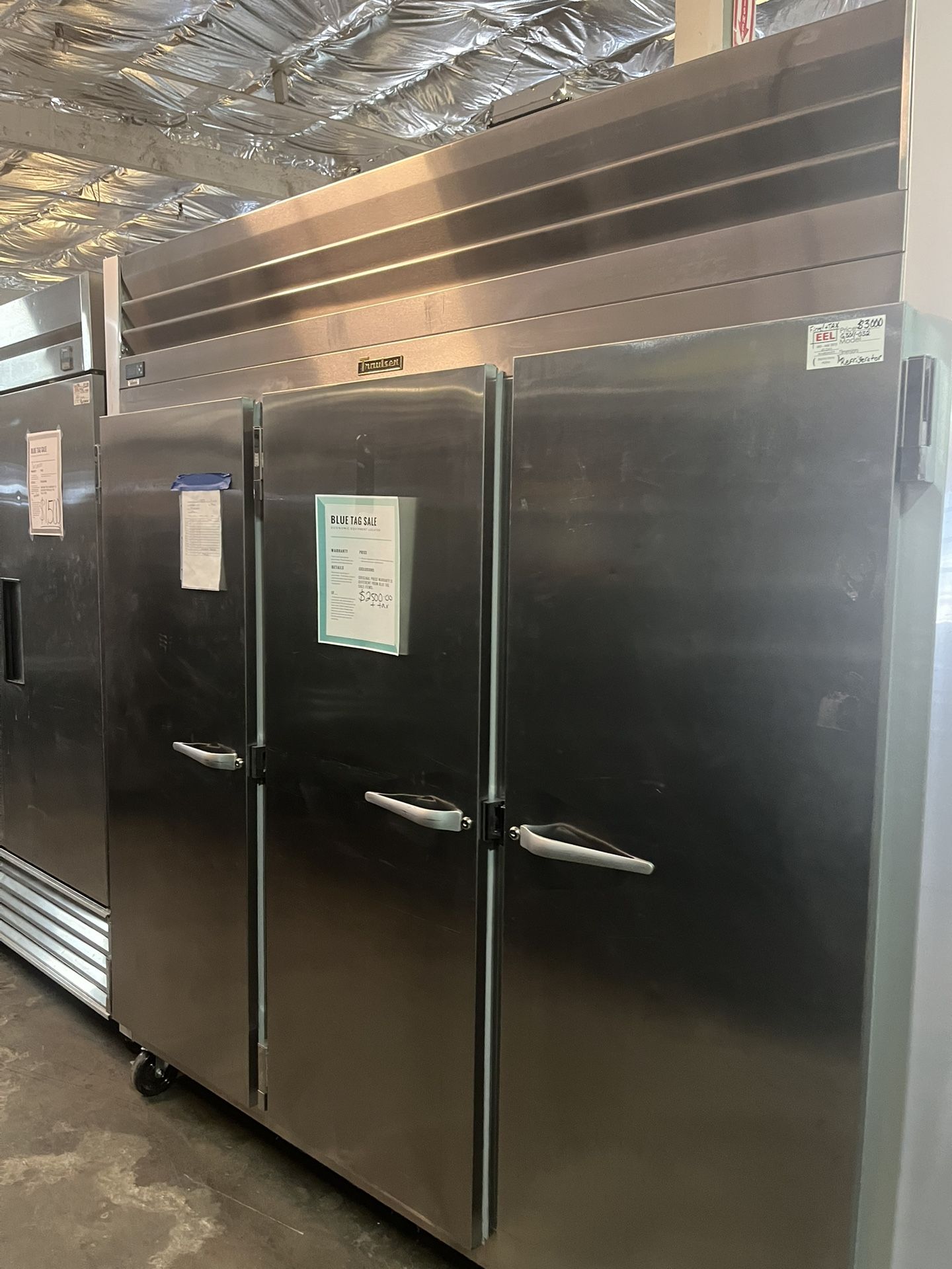 3 Door Stainless Steel Refrigerator