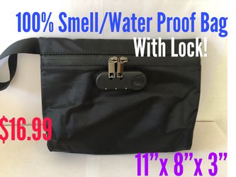 Smell proof bag with lock