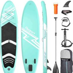 BRAND NEW PREMIUM INFLATABLE 2 PERSON SUP ROC PUMP LEASH Paddle Backpack BNIB Never Used 