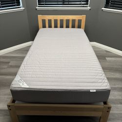 Twin Bed Frame with Ikea Mattress