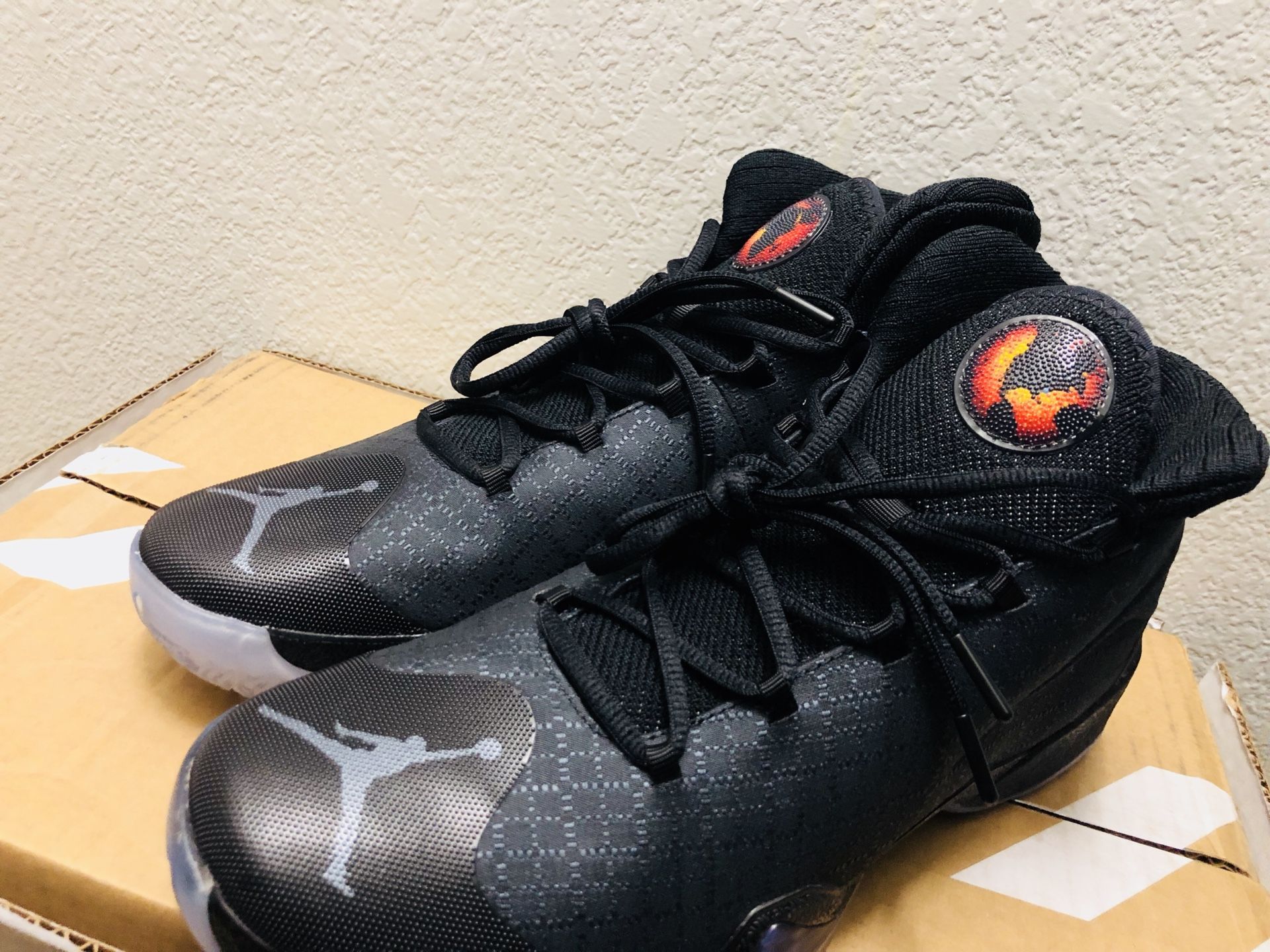 Nike Air Jordan XXX Size 11 Black Cat Galaxy ASG 811006-010 Black White Blue 30